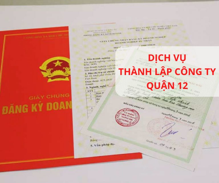 dịch vụ thành lập công ty tại quận 12